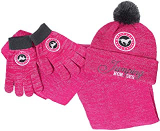 Kids hat scarf, hat and gloves set