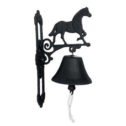 Cast iron horse bell large