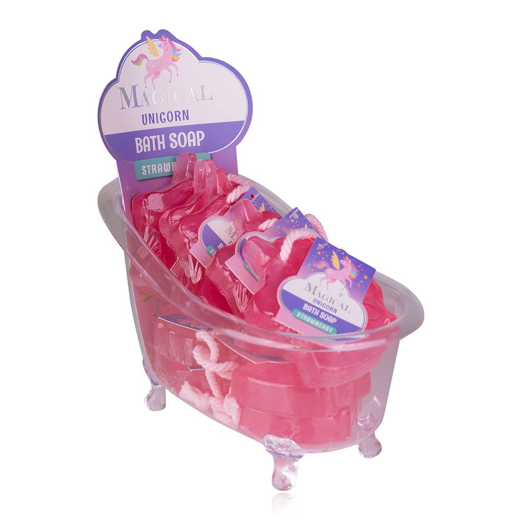 Unicorn Soap Magical Unicorn, With Cord, Scent: Strawberry