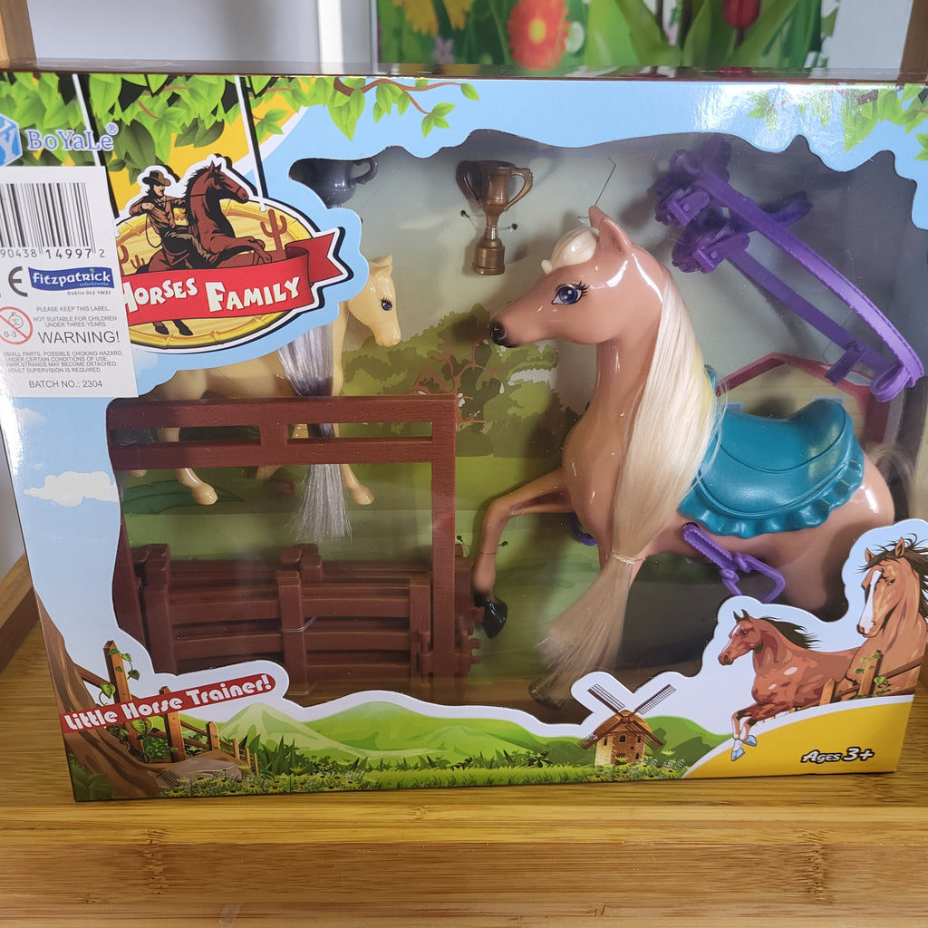 Toy horse and foal