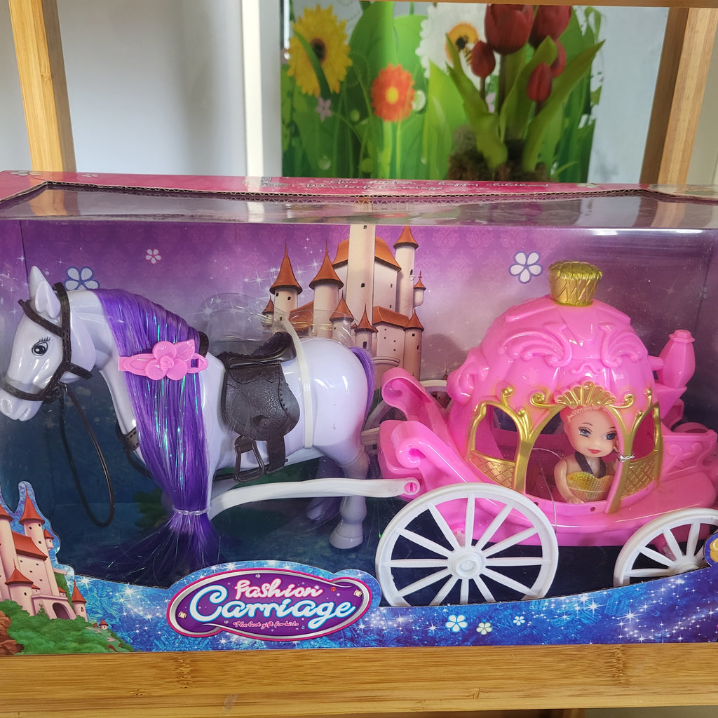 Toy horse and carriage