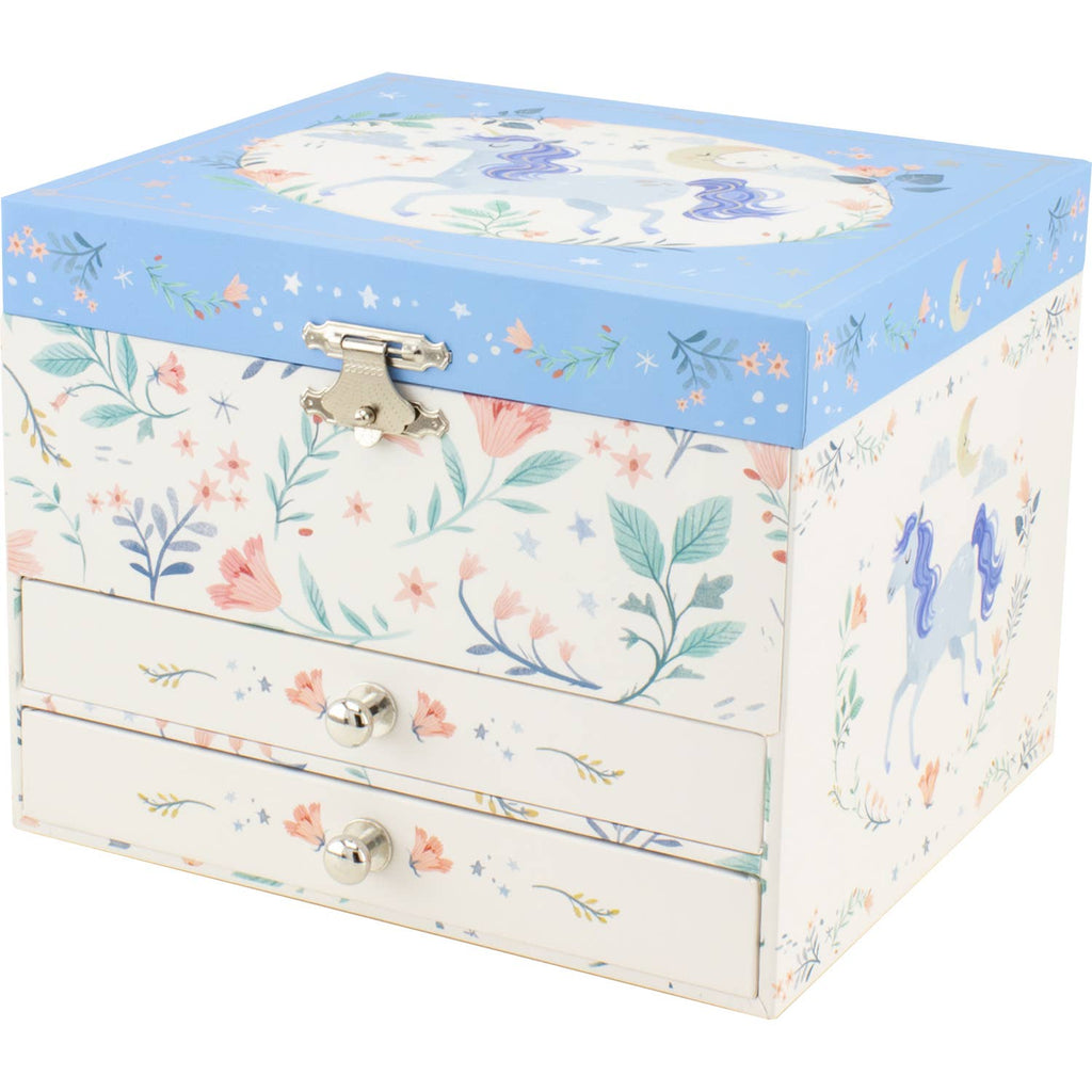 UNICORN MUSICAL CHEST WITH 2 DRAWERS