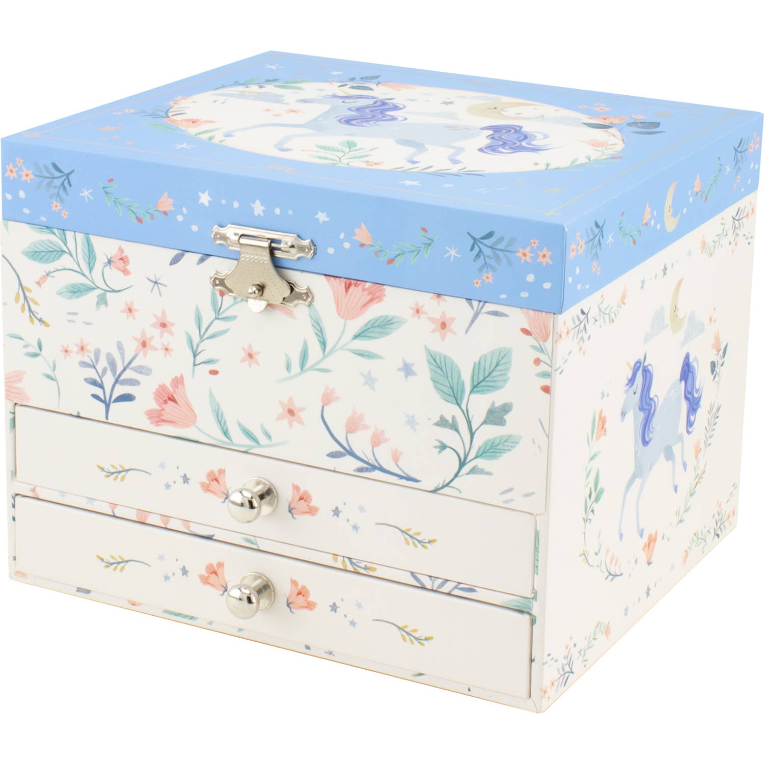 UNICORN MUSICAL CHEST WITH 2 DRAWERS