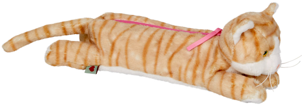 Tabby cat plush pencil case