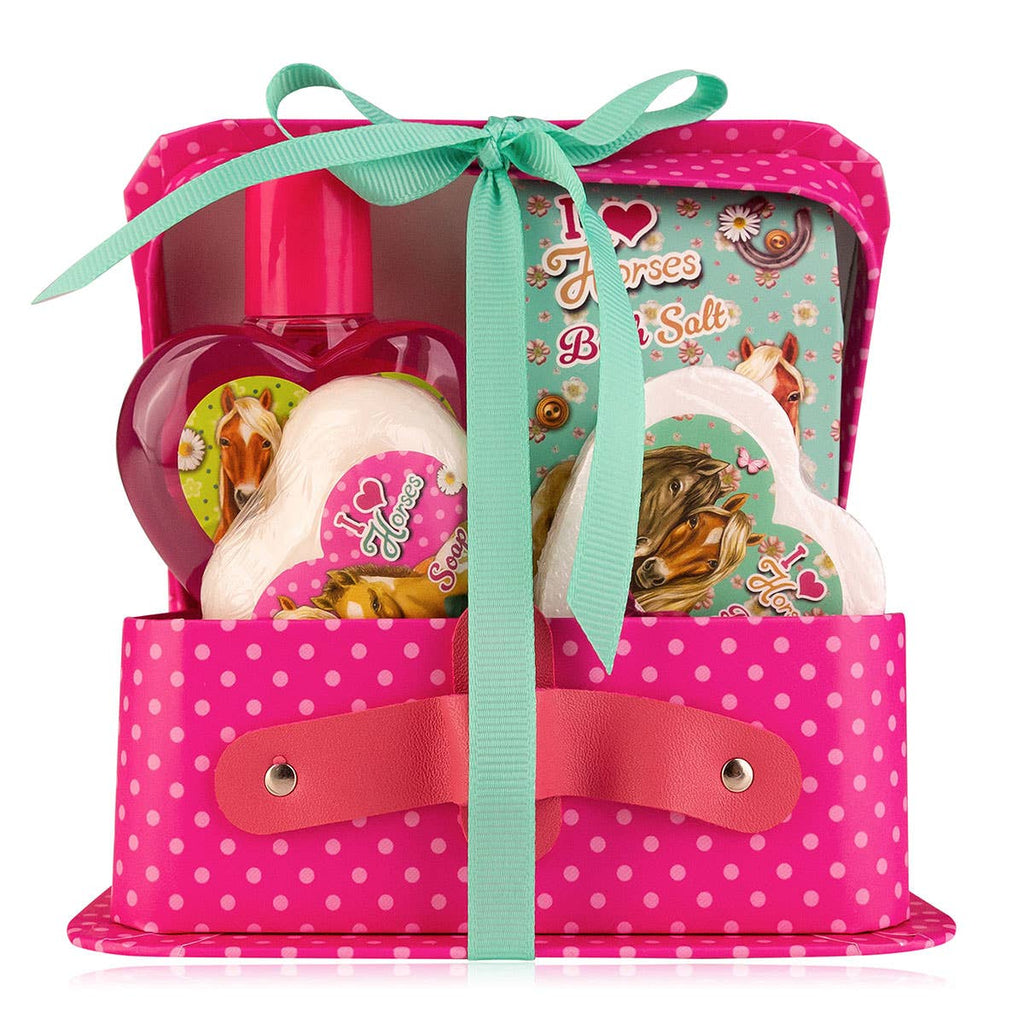 I LOVE HORSES gift set with horse design