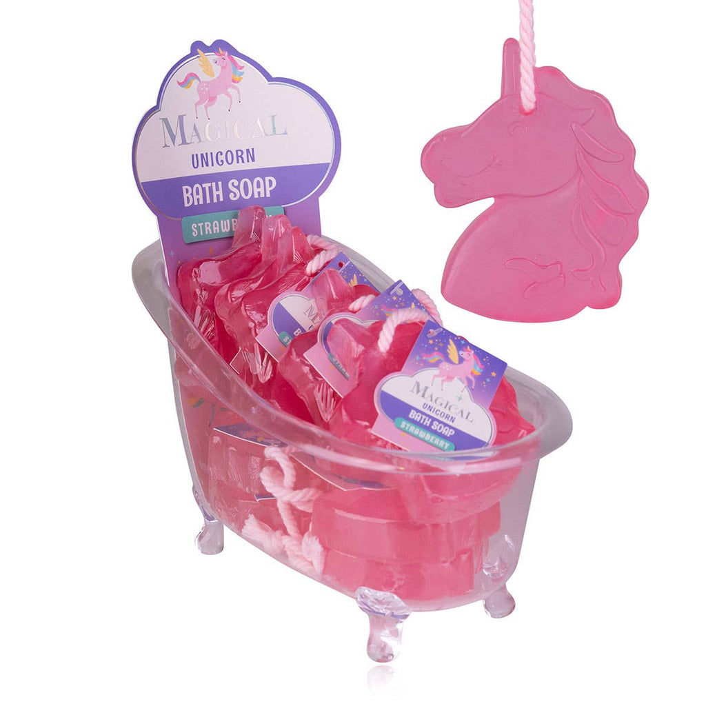 Unicorn Soap Magical Unicorn, With Cord, Scent: Strawberry