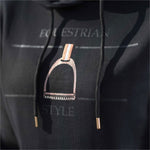 Ladies Black and rose gold hoody
