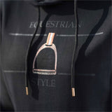 Ladies Black and rose gold hoody