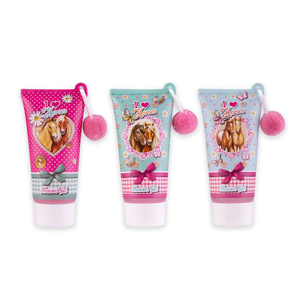 Shower gel for kids I Love Horses 60ml, scent: strawberry
