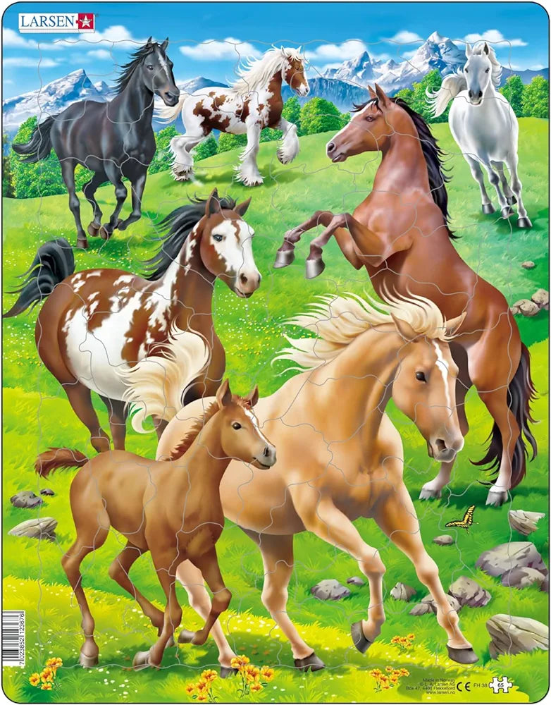 Horse jigsaw with hidden features