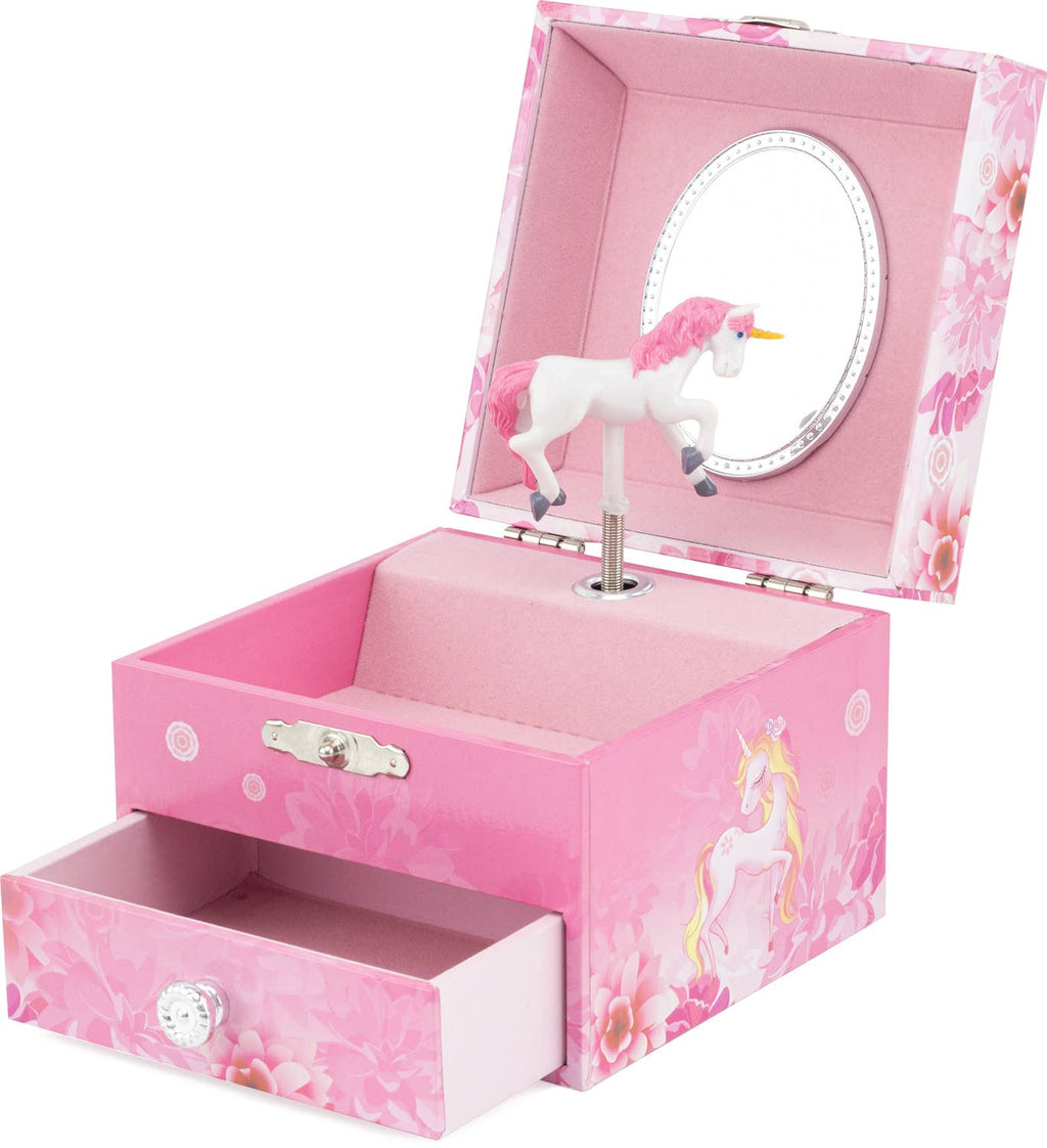 UNICORN FLOWERS MUSICAL CHEST