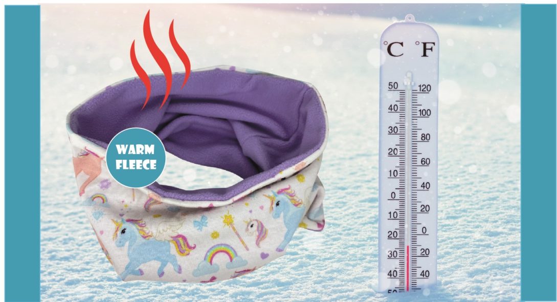 Unicorn beanie and neck warmer