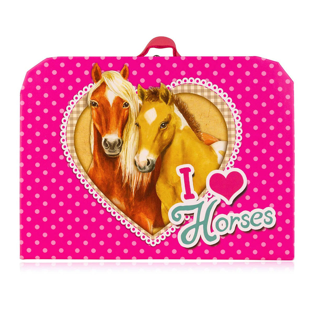 I LOVE HORSES gift set with horse design