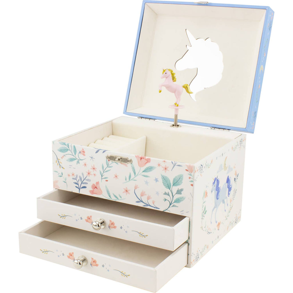 UNICORN MUSICAL CHEST WITH 2 DRAWERS