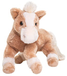 Horse, lying down (light brown) - super soft - cuddle/plush