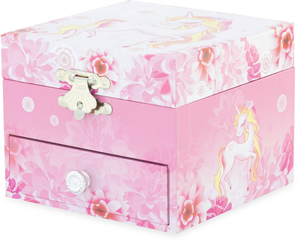 UNICORN FLOWERS MUSICAL CHEST