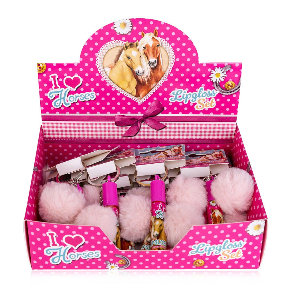 I Love Horses Lip Gloss with Horse Design