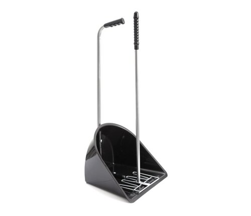Manure scoop and rack black high