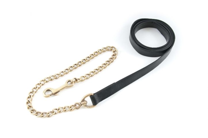 Leather Lead with chain