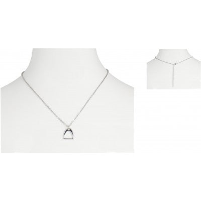 Stirrup horse pendent necklace