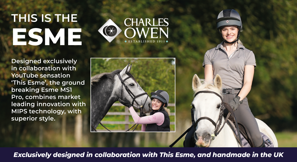 This Esme inspired charles owen helmet JS1 PRO