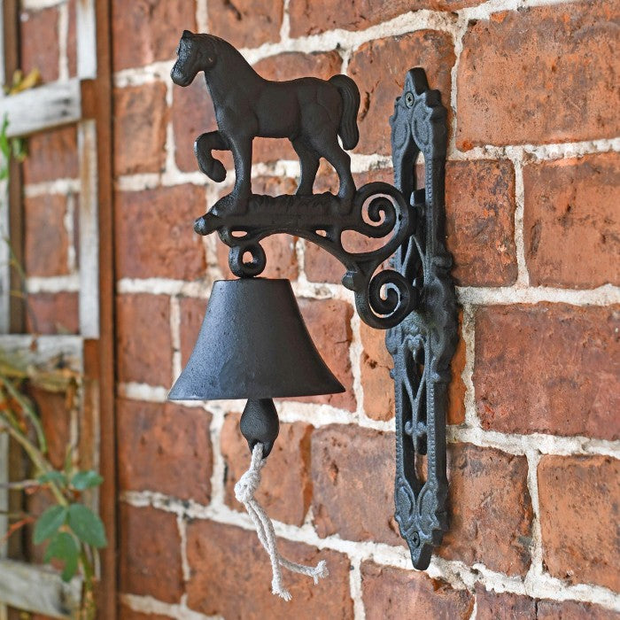 Cast iron horse bell large